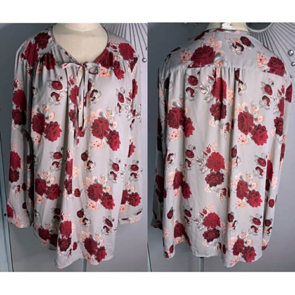Anthropologie Lucy & Laurel Floral Blouse - Size 2X